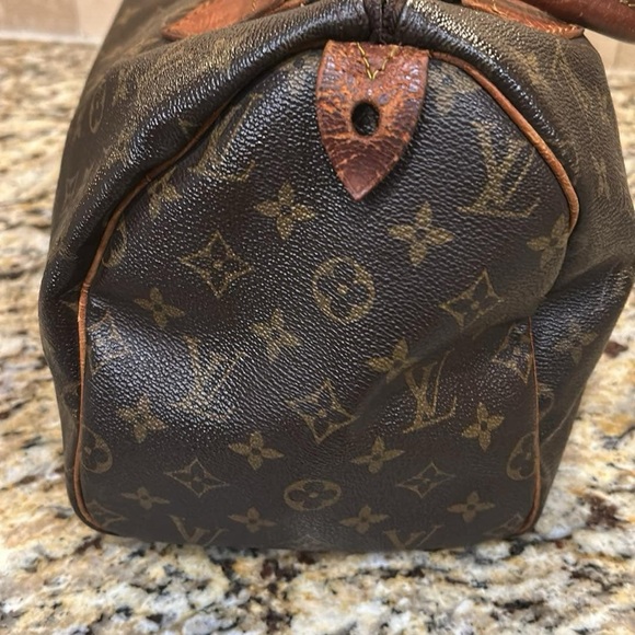 Louis Vuitton rehab Brown Monogram Bag Speedy 25 - Picture 7 of 10
